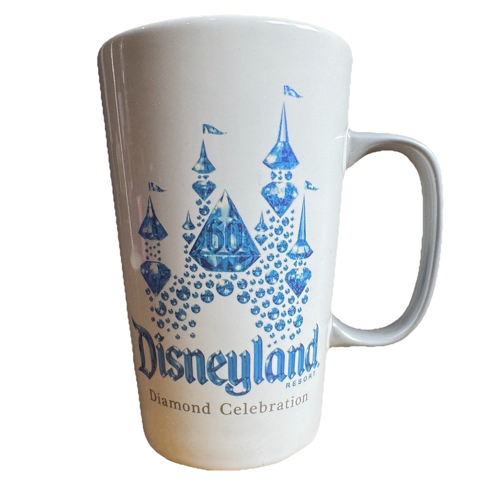 Disneyland X Starbucks 60th Diamond Anniversary Mug BNIB Castle & Starbucks Logo